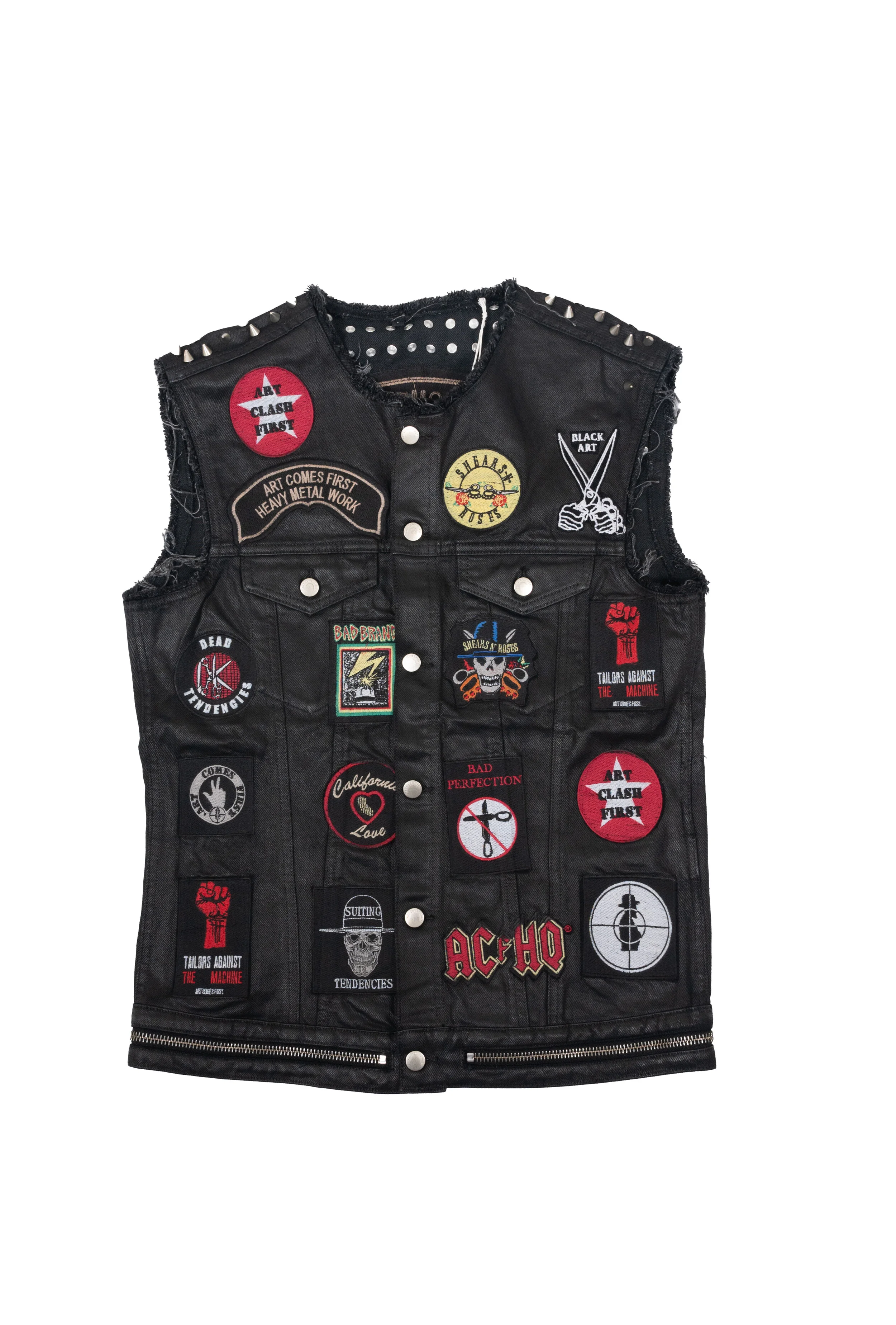 Jean sales vest patches